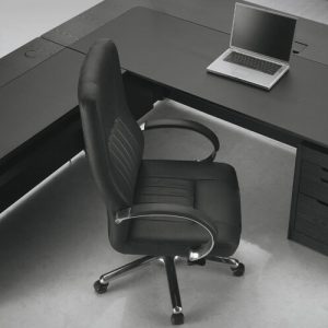 Luxdezine Black Executive Chair Executive Table Laptop
