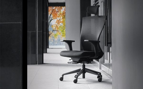 Luxdezine Black Office Chair INCLA Series