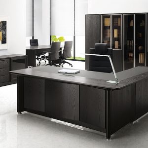 Luxdezine Executive Table Office Furniture Black 1000 Series