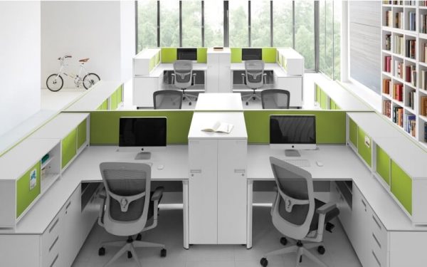 Luxdezine Modern White Office Furniture