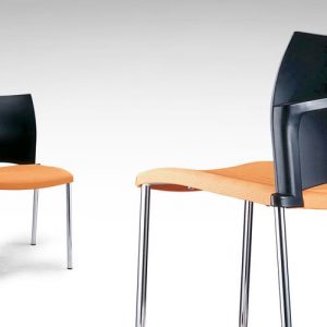 Luxdezube Multi Use Chair Black Orange Silver Metal