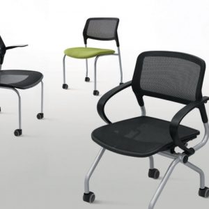 Luxdezine Multi Use Chair Black With Wheels