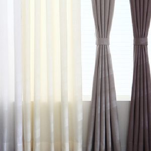 Luxdezine Sheer Curtains Nature Linen Look